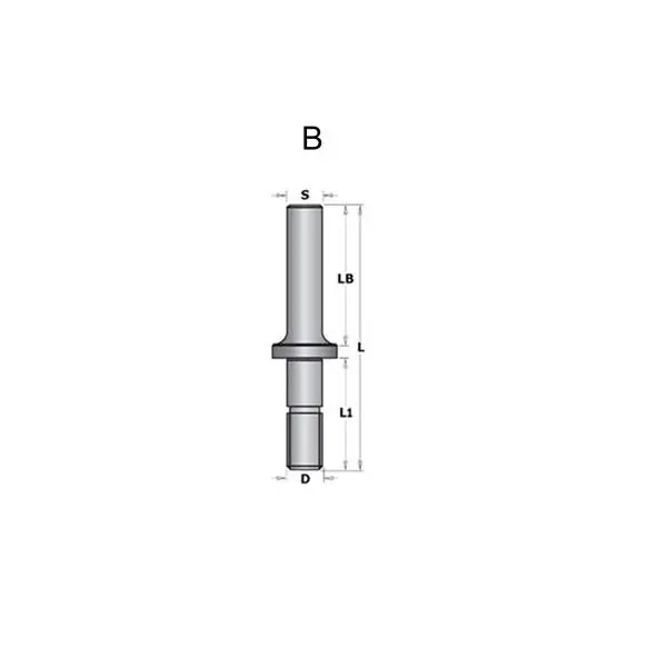 CMT 924.134.00 Porte fraise sans roulement (pour art.900.627), profil B, 29,5x85 - tige 12 mm