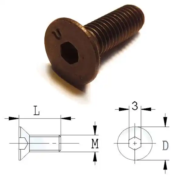 CMT 990.467.00 Jeu de 4 boulons pour base de CMT7E et CMT8E (4 pièces)