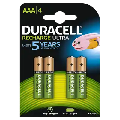 Duracell D203822 Piles rechargeables Ultra Precharged AAA 4pcs.