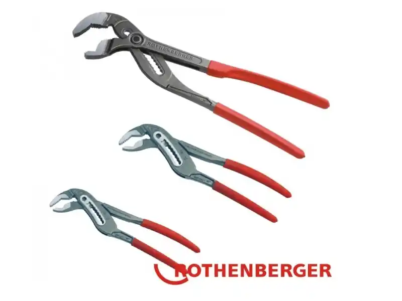 Rothenberger 1000001068 Jeu de pinces pour pompes à eau ROGRIP M 7‘‘ et 10‘‘ et XL