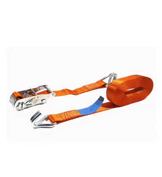 Little Jumbo 1835306000 Sangle d‘arrimage 35mm. cliquet orange 6.0m gesl. Crochet en J