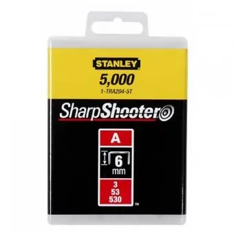 Stanley 1-TRA204T agrafes 6mm Type A - 1000 pièces