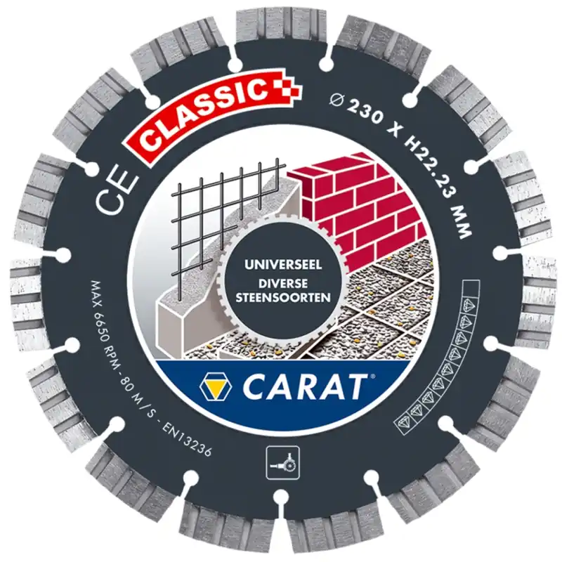 Carat CEC1153000 Scie diamantée universelle CE Classic 115 x 22,23