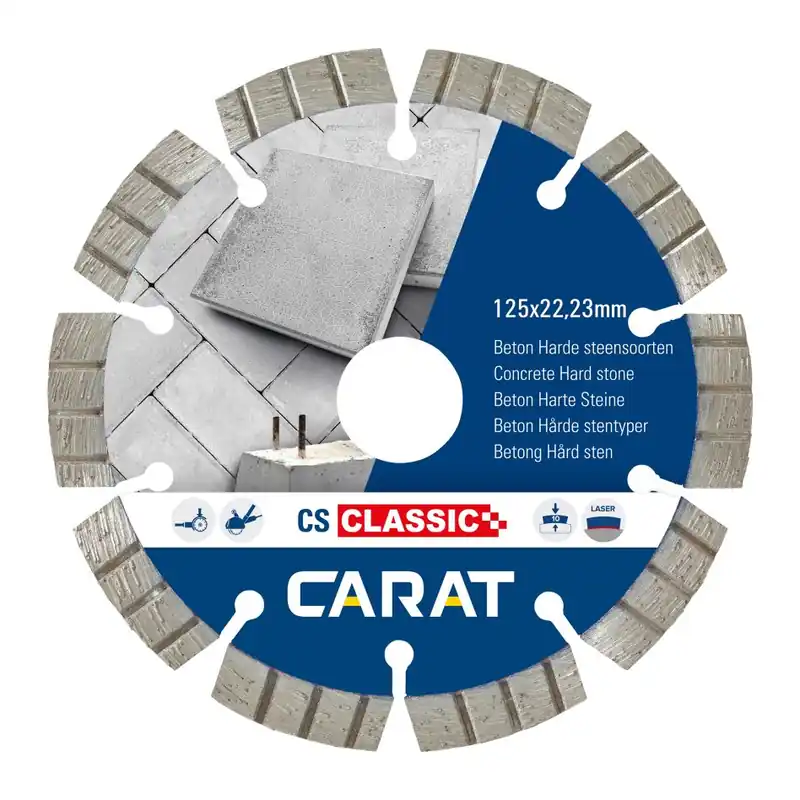 Carat CSC1253000 Scie diamantée Béton CS Classic 125 x 22.23