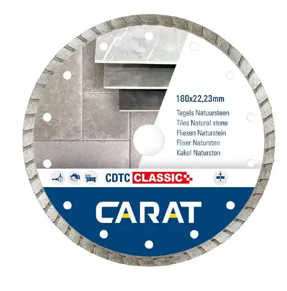 Carat CDTCC18030 Scie diamantée CDTC CLASSIC 180x22,2MM pierre naturelle/béton