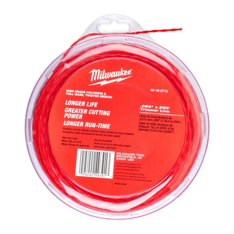 Milwaukee Accessoires 49162713 Fil de coupe 2.4 mm x 76 m - 1 pc
