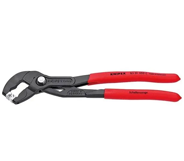 Knipex 85 51 250 C 8551250C Pince pour colliers de serrage de tuyaux pour colliers à cliquet