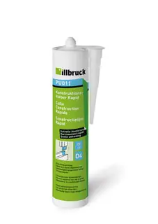 illbruck PU011328547 PU011 Adhésif de construction Cartouche rapide 310ml, transparent