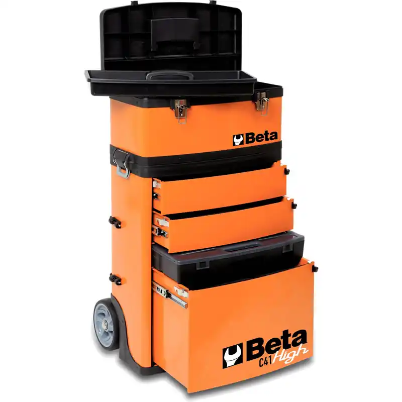 Beta 041000002 C41H Chariot à outils 2 pièces Orange