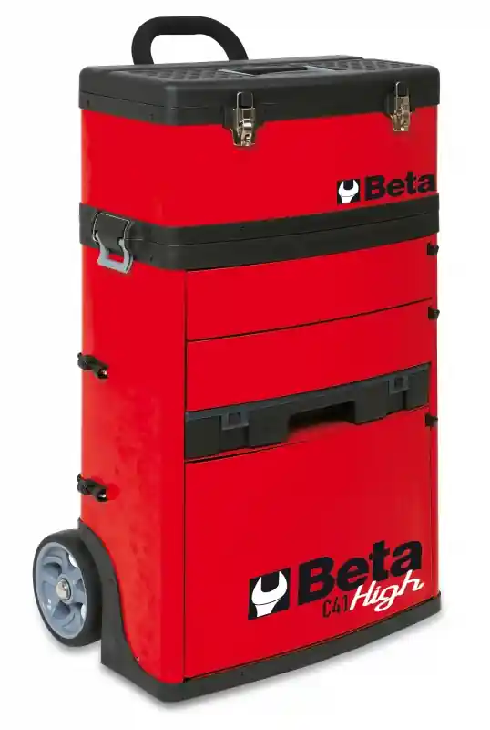 Beta 041000008 C41H Chariot à outils 2 pièces rouge