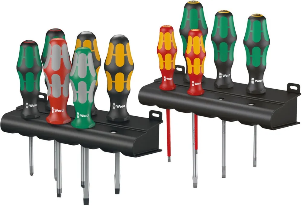 Wera 05347106001 Kraftform XXL 3 Jeu de tournevis universel, 11 pièces