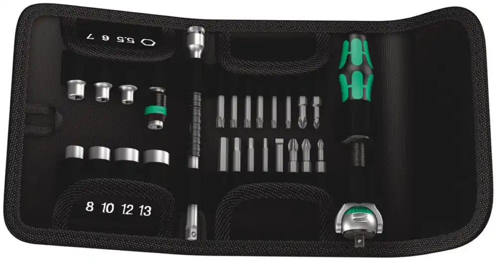 Wera 05051045001 5051045001 Jeu de cliquet Zyklop Kraftform Kompakt speed 1/4" (26 pièces)