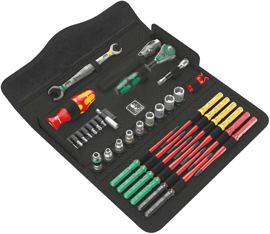 Wera 05135926001 Kraftform Kompakt W1 Jeu d‘outils d‘entretien, en mallette