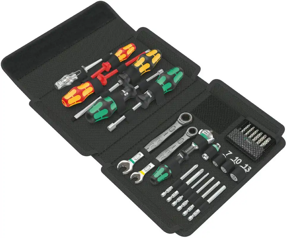 Wera 05135927001 Kraftform Kompakt SH 1 Ensemble sanitaire/chauffage, 25 pièces