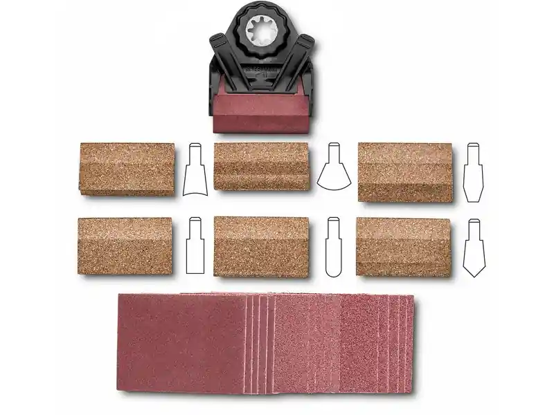 Fein Accessoires 63810031010 Kit de ponçage de profilés SLP