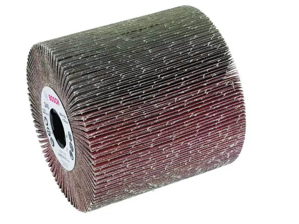 Bosch Bleu Accessoires 2608000598 Rouleau abrasif à lamelles 100x100x19 mm K80