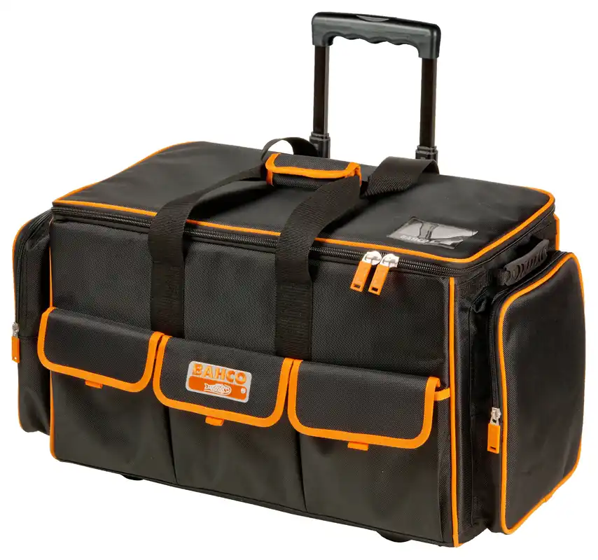 Bahco 4750FB2W-24A Sac à outils fermé sur roulettes, 24"