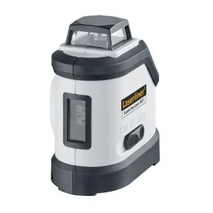 Laserliner 081.160A SuperLine-Laser 360° Laser automatique avec cercle laser horizontal de 360° et 2 lignes verticales + récepteur laser RX40