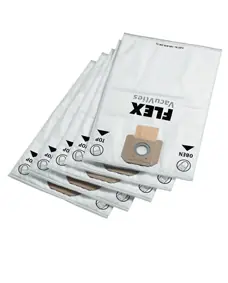 Flex-tools Accessoires 402982 Sacs filtrants en laine polaire, 5 pièces