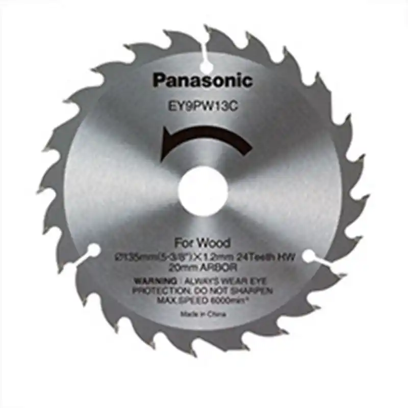 Panasonic Accessoires EY9PW13C lame de scie à bois 135 x 1,2 mm, 24T