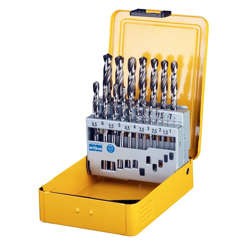 DeWalt Accessoires DT5923-QZ DT5923 Jeu de mèches HSS-G 19 pièces dans une boîte métallique