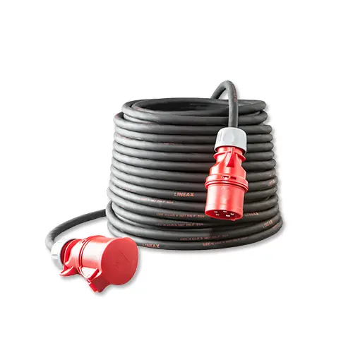 Keraf 105300 Câble d‘extension 5 pôles 10 mtr. 5 x 2,5 mm2 16A