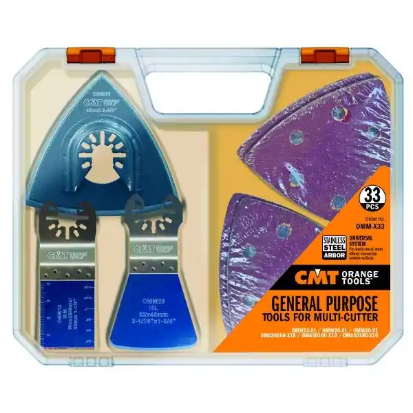 CMT OMM-X33 Jeu d‘accessoires 33 pièces pour Multitool oscillant