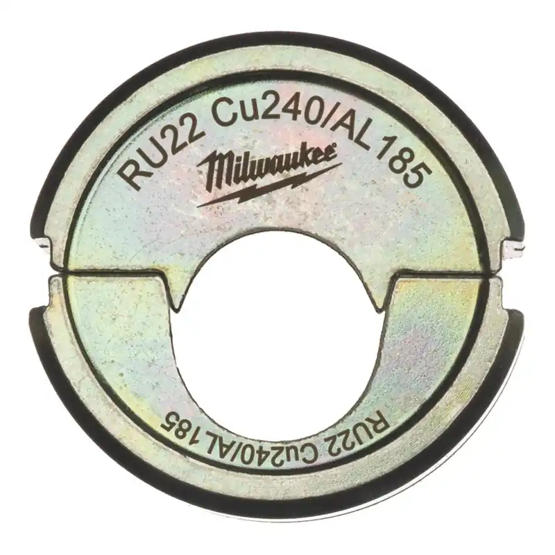 Milwaukee Accessoires 4932451788 RU22 Cu240/AL185 Mâchoire de sertissage 240/185mm2 pour M18 HCCT-201C Pince à sertir