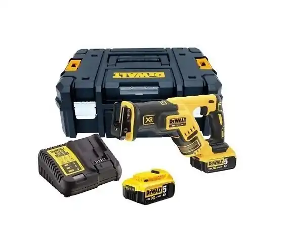 DeWalt DCS367P2-QW Scie sabre Compact XR 18V 5Ah Li-Ion Brushless - 2 batteries - coffret TSTAK