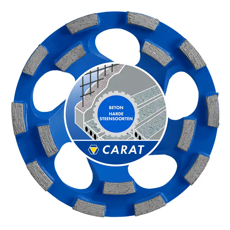 Carat CUBD1259C0 Tête de ponçage DUSTEC 125x25.0MM TYPE BETON PREMIUM pour système de ponçage Festool DSG-AG 125