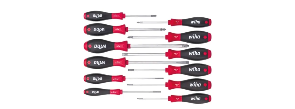 Wiha 41002 Jeu de tournevis SoftFinish, 12 pièces