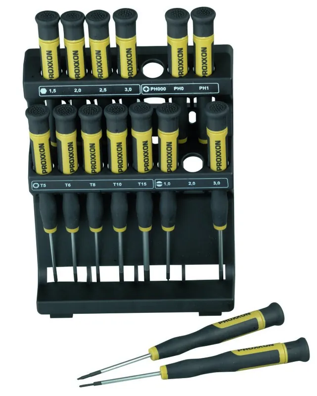 Proxxon 28148 Jeu de micro-tournevis, 15 pièces