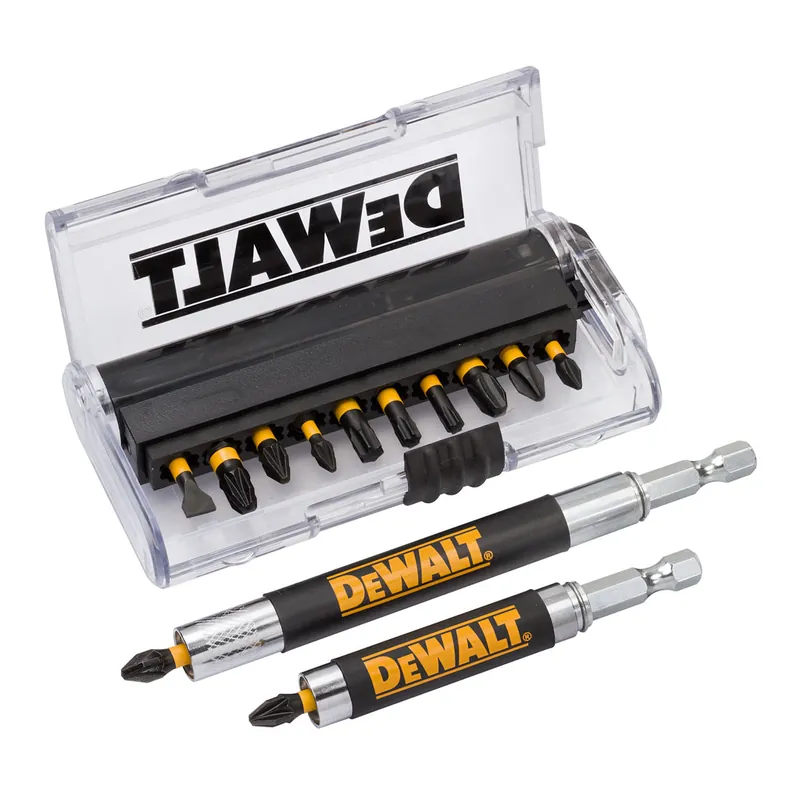 DeWalt Accessoires DT70512T-QZ Jeu d‘embouts de vissage IMPACT Torsion 14 pièces avec guide de vissage