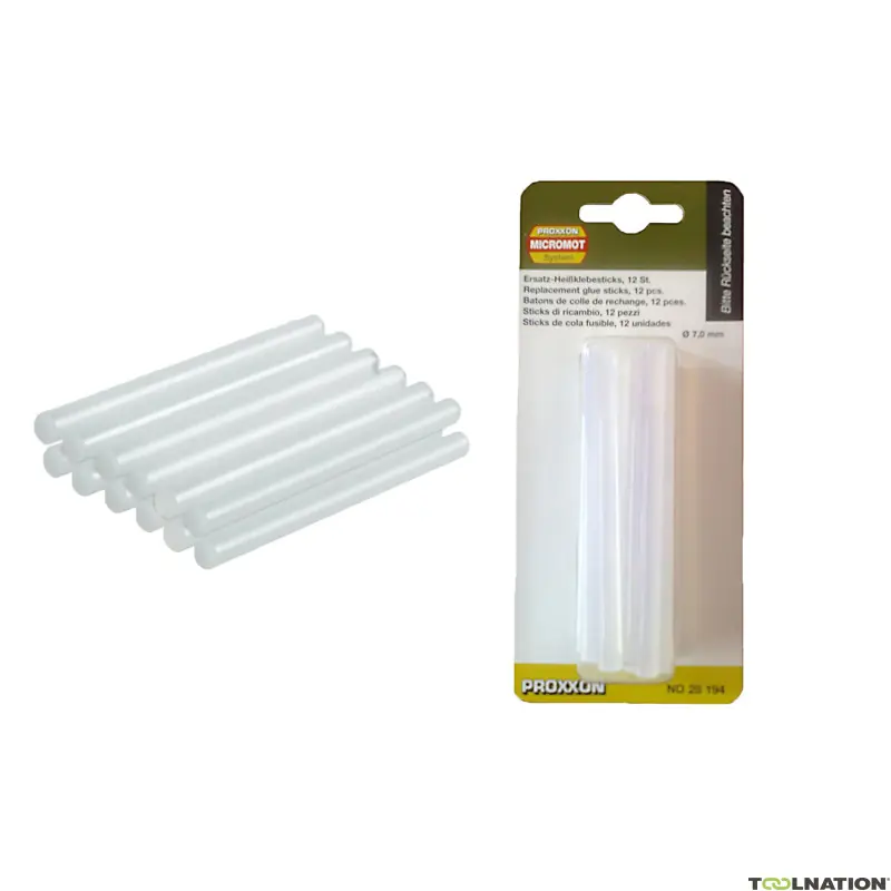 Proxxon 28194 Bâtonnets de rechange pour HKP 220 incolore (12 pcs)