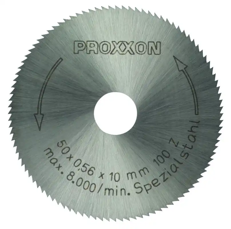 Proxxon 28020 Lame de scie circulaire HSS en acier fortement allié 50 x 0,5 mm 100T