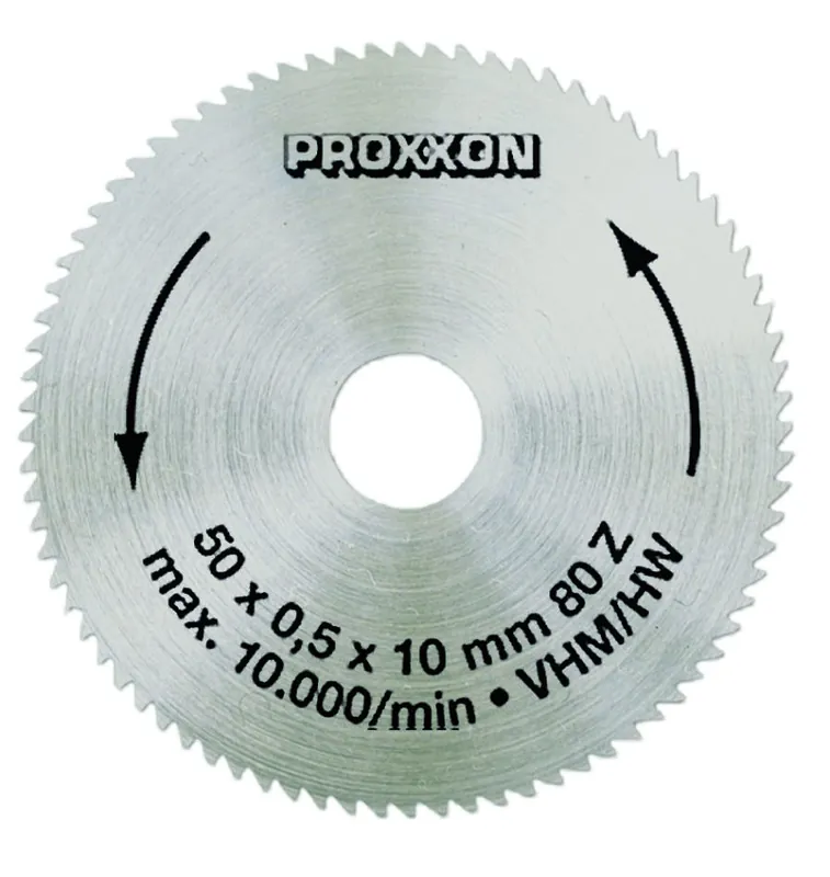 Proxxon 28011 lame de scie en carbure (solide) 50 x 0,5 mm 80T