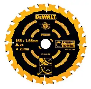 DeWalt Accessoires DT10301-QZ Lame de scie circulaire 165 x 20 mm 40T ATB 5°