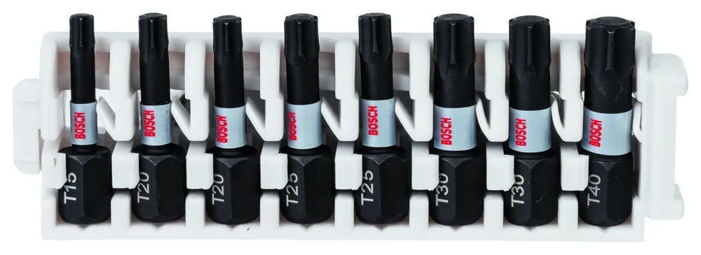Bosch Bleu Accessoires 2608522322 Packs d‘embouts de vissage Impact Control Torx 8 pièces