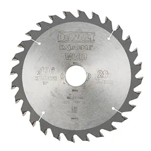 DeWalt Accessoires DT4033-QZ Lame de scie circulaire de 190 x 30 mm 28T ATB 10°.
