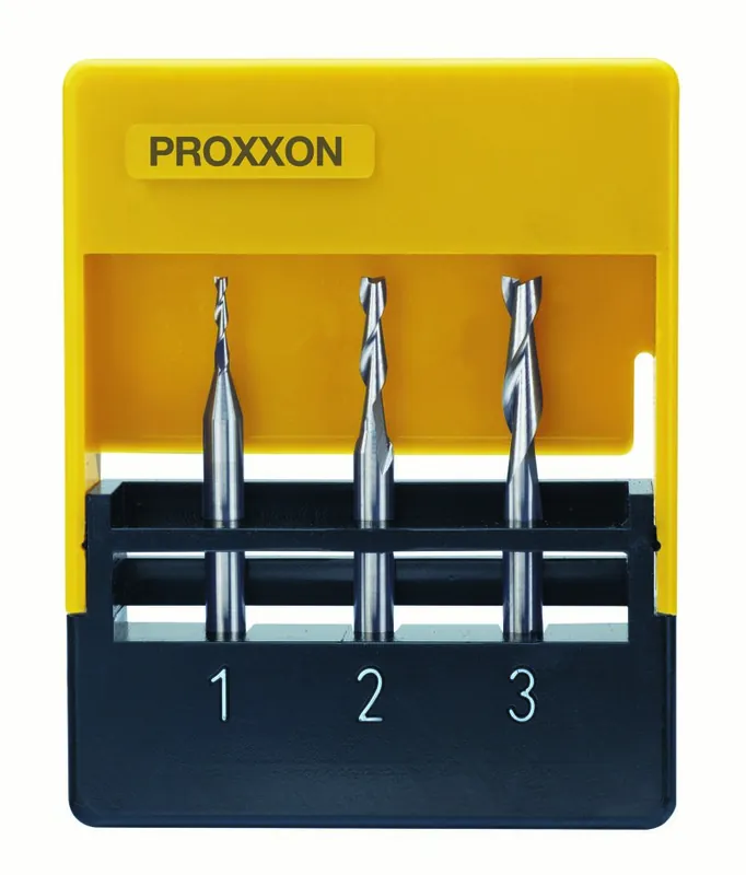 Proxxon 27116 jeu de fraises à queue en carbure monobloc 3 pièces