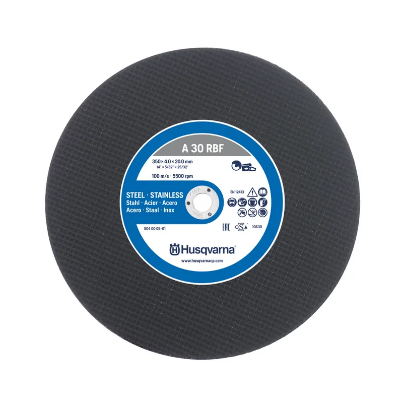 Husqvarna 504000401 Disque de coupe Métal A 30 RBF 300 x 3,5 x 20 mm