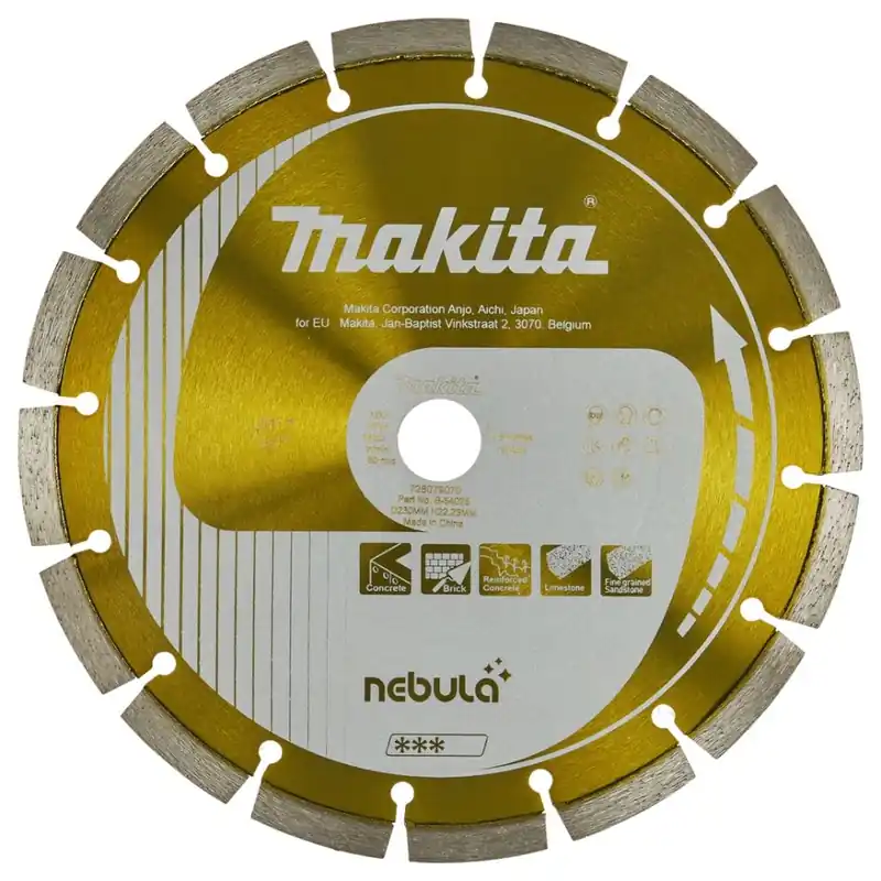 Makita Accessoires B-54025 Roue diamantée 230 x 22,2 mm Orange