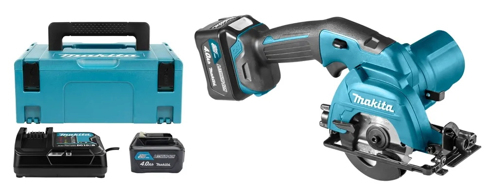 Makita HS301DSMJ Scie circulaire 85 mm 10,8V 4,0Ah Li-Ion
