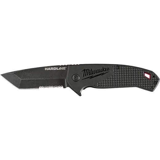 Milwaukee Accessoires 48221998 Couteau de poche HARDLINE™ 75 mm dentelé