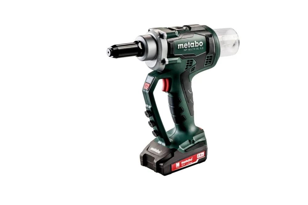 Metabo 619002500 NP 18 LTX BL 5.0 Accu Outil de rivetage aveugle 18V 2.0Ah Li-Ion