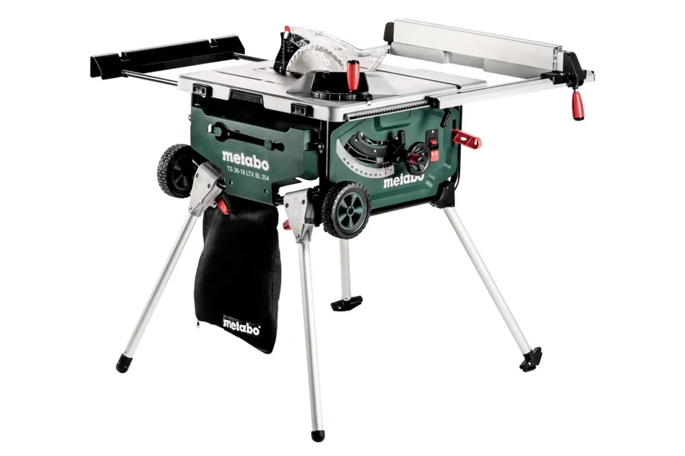 Metabo 613025810 TS36-18LTXBL254 Scie de table sans fil 2 x 18V 8.0Ah LIHD
