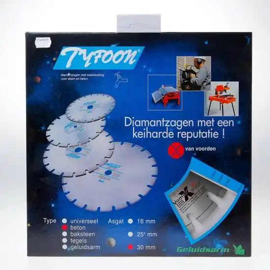 Van Voorden 249245 Lame diamantée Tyfoon 300 mm Béton