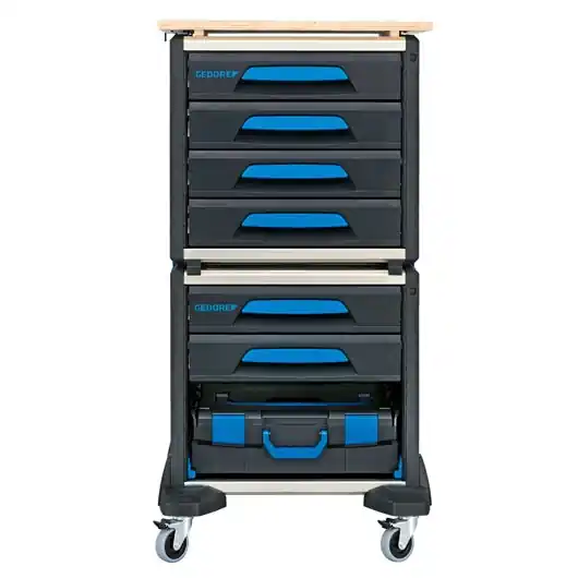 Gedore 3005186 1110 WMW-S-02 Chariot d‘outils modulaire WorkMo B2 72 pièces