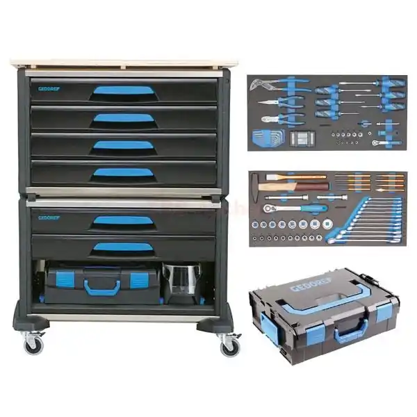 Gedore 3005194 1110 WMW-S-03 Chariot d‘outils modulaire WorkMo B3 110 pièces