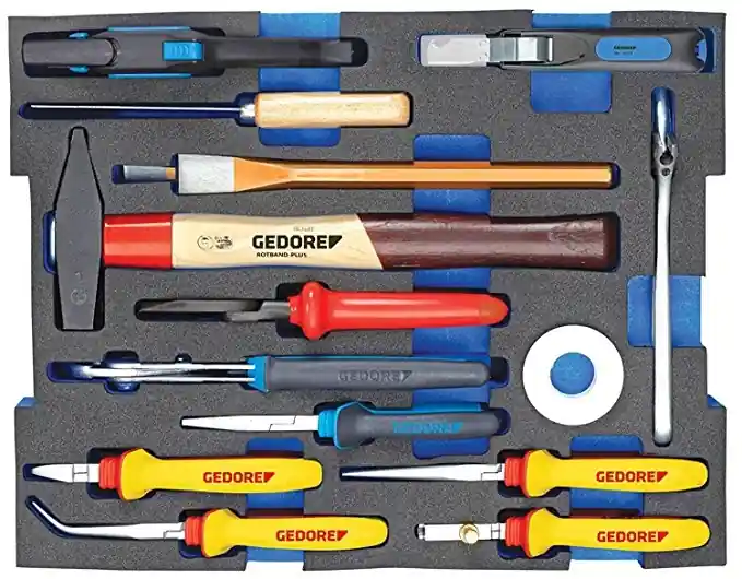 Gedore 2936836 1100 CT2 02 Jeu d‘outils pour électriciens Excl. L-Boxx 15 pièces